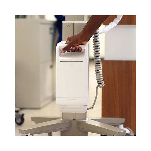 Ergotron CareFit Slim 2.0 Carro Multimedia para Pantallas 21"-27", Aluminio/Acero, Blanco/Oro, Soporta 14500 kg
