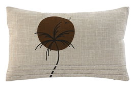 DKD Home Decor Cojín Urban Beige Marrón 30 x 50 cm Lote de 2 Algodón y Poliéster
