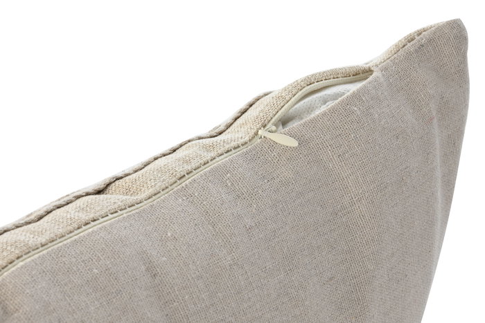 DKD Home Decor Cojín Urban Beige Marrón 30 x 50 cm Lote de 2 Algodón y Poliéster