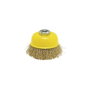 Mota Herramientas Fh075 Cepillo Copa de Alambre Ondulado Acero Ø75 mm para Limpieza de Metales