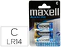 Maxell Pilas Alcalinas C LR14 Pack de 2 unidades