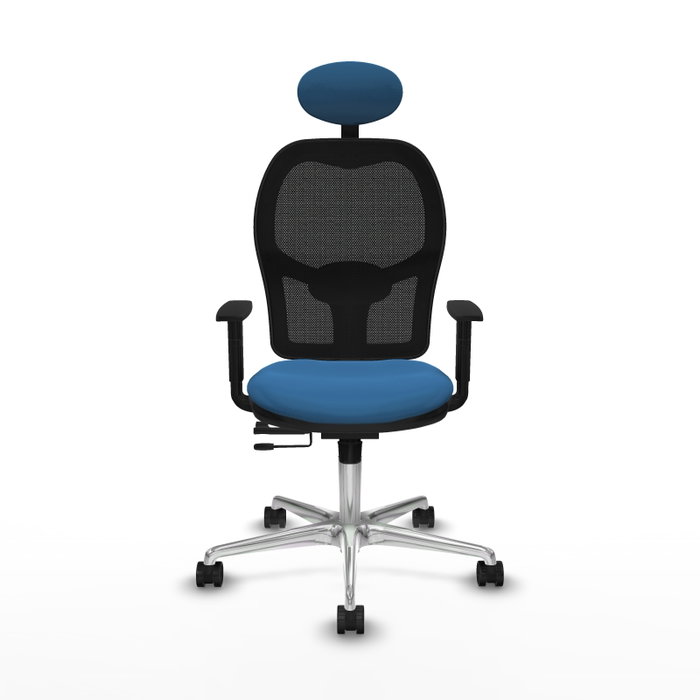 PIQUERAS Y CRESPO Silla de oficina Jorquera con mecanismo Sincro/Traslack Azul claro PIQUERAS Y CRESPO Silla de oficina Jorquera con mecanismo Sincro/Traslack Azul claro