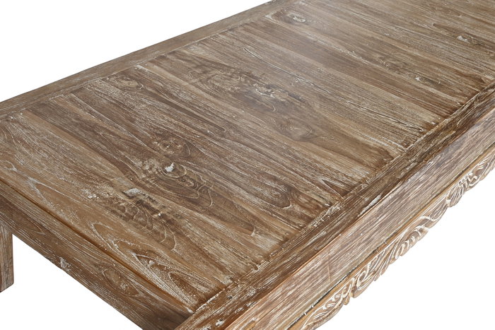 DKD Home Decor Mesa Centro Indonesia 1c24 Blanco 70 x 45 x 200 cm DKD Home Decor Mesa Centro Indonesia 1c24 Blanco 70 x 45 x 200 cm