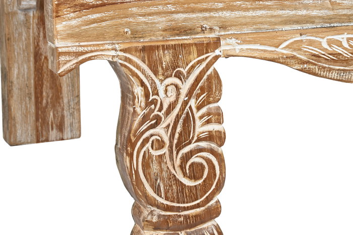 DKD Home Decor Mesa Centro Indonesia 1c24 Blanco 70 x 45 x 200 cm DKD Home Decor Mesa Centro Indonesia 1c24 Blanco 70 x 45 x 200 cm