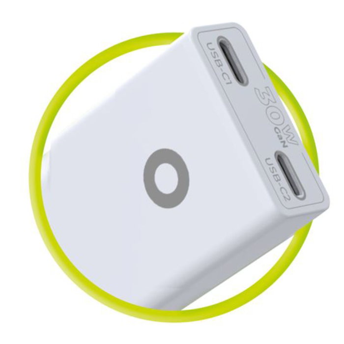 Mobile Origin 30W Slim Charger TÜV MO18 Dual USB-C Blanco