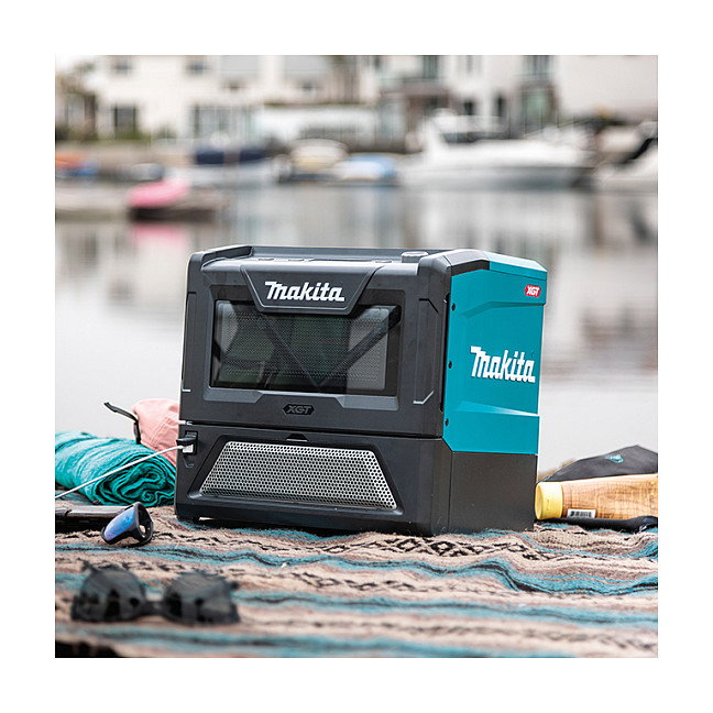 Makita MW001GZ Microondas Solo de Encimera 8 Litros 500W LED Negro Verde 40V