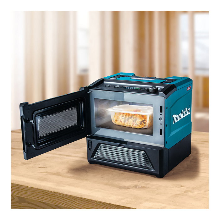 Makita MW001GZ Microondas Solo de Encimera 8 Litros 500W LED Negro Verde 40V