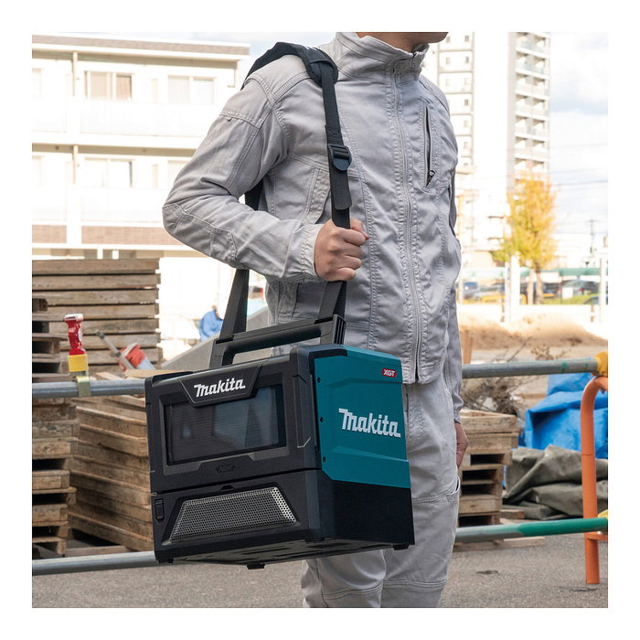 Makita MW001GZ Microondas Solo de Encimera 8 Litros 500W LED Negro Verde 40V