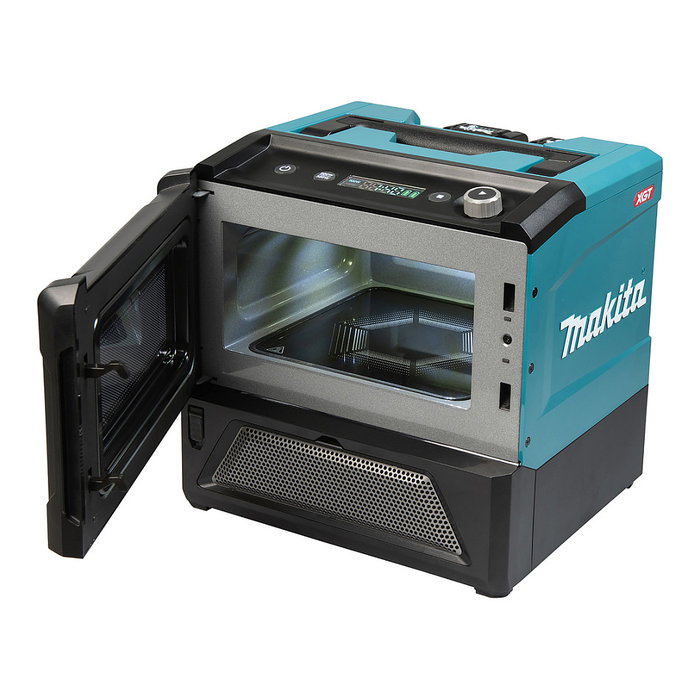 Makita MW001GZ Microondas Solo de Encimera 8 Litros 500W LED Negro Verde 40V