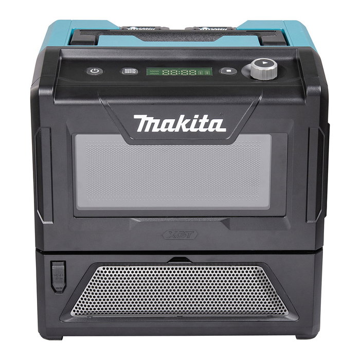Makita MW001GZ Microondas Solo de Encimera 8 Litros 500W LED Negro Verde 40V