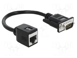 DeLOCK Adaptador serie DB9 macho a RJ45 hembra RS-232/422/485