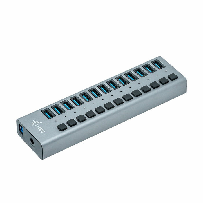 I-tec Hub de Carga USB 3.0 de 13 Puertos con Adaptador de 60 W Gris I-tec Hub de Carga USB 3.0 de 13 Puertos con Adaptador de 60 W Gris