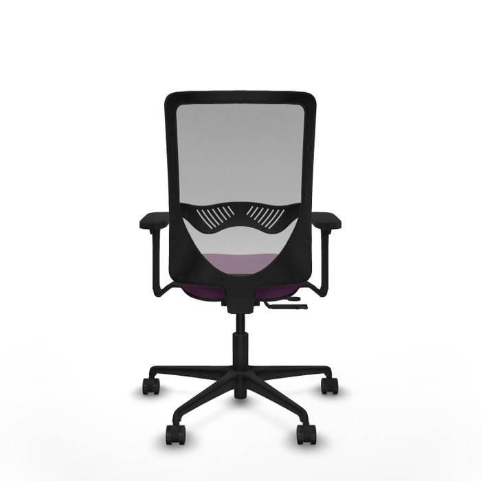 PIQUERAS Y CRESPO Silla de oficina Zulema con mecanismo Sincro/Traslack, Morado y Gris