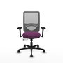 PIQUERAS Y CRESPO Silla de oficina Zulema con mecanismo Sincro/Traslack, Morado y Gris
