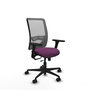 PIQUERAS Y CRESPO Silla de oficina Zulema con mecanismo Sincro/Traslack, Morado y Gris