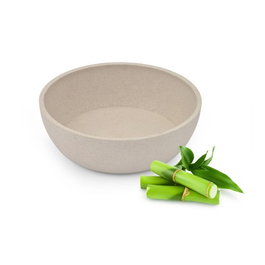 Nayeco Comedero Bambú Beige, Diámetro 12 cm - 200 mL, 1 Unidad