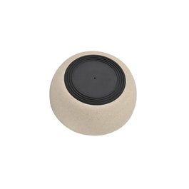 Nayeco Comedero Bambú Beige, Diámetro 12 cm - 200 mL, 1 Unidad