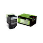 Lexmark 802K Negro Cartucho de Tóner Rendimiento Estándar