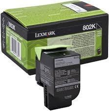 Lexmark 802K Negro Cartucho de Tóner Rendimiento Estándar