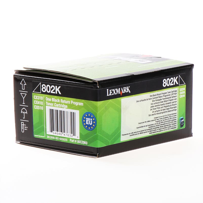 Lexmark 80C20K0 / 802K Toner Negro de Alta Capacidad para Impresoras Lexmark Lexmark 80C20K0 / 802K Toner Negro de Alta Capacidad para Impresoras Lexmark