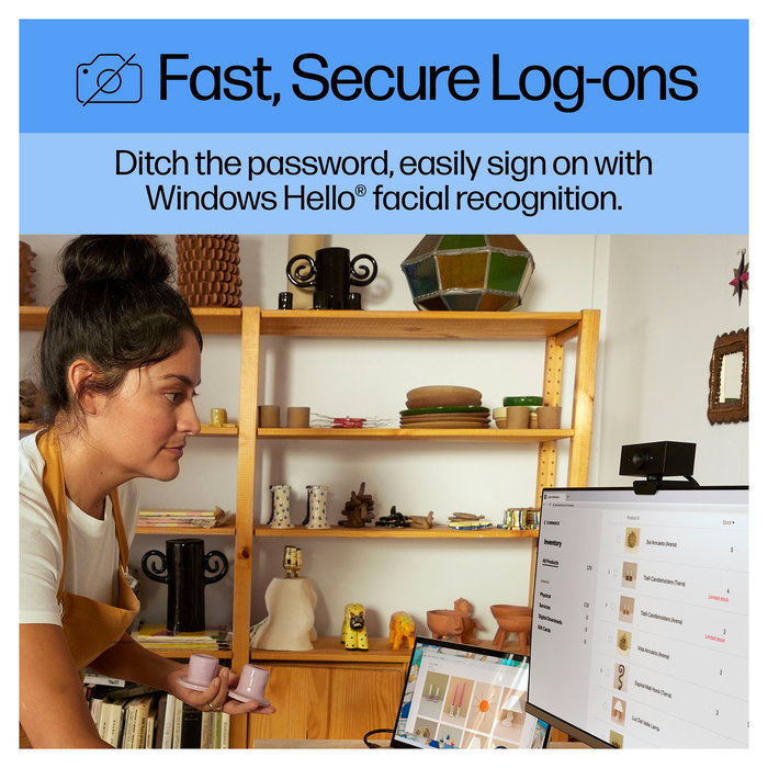 HP Webcam 620 FHD 1080p 60fps Cámara Web con Micrófono Incorporado HP Webcam 620 FHD 1080p 60fps Cámara Web con Micrófono Incorporado