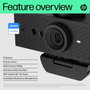HP 620 Webcam FHD 1080p con Windows Hello, Microfono con Cancelación de Ruido y Cubierta de Privacidad