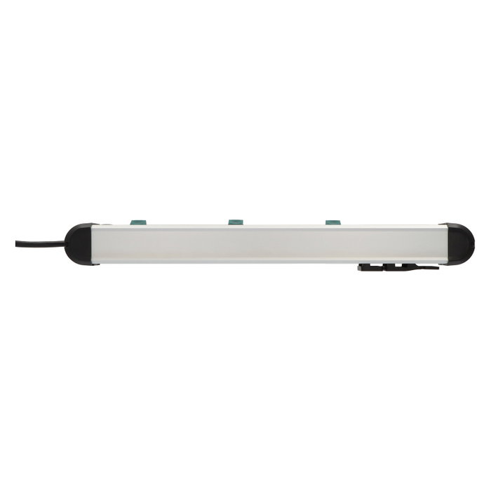 Brennenstuhl Premium-ALU-Line 6 salidas 3m Negro/Plata