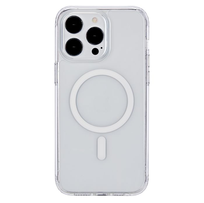 eSTUFF Funda Híbrida Magnética para iPhone 15 Pro Max - Transparente con TPU Suave y Respaldo Rígido, Compatible con MagSafe, Protección de Esquinas y Pantalla eSTUFF Funda Híbrida Magnética para iPhone 15 Pro Max - Transparente con TPU Suave y Respaldo Rígido, Compatible con MagSafe, Protección de Esquinas y Pantalla