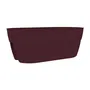 Eda EDA1700490286754 Cavaliere Osaka Jardiniere 19,5 L Rojo Burdeos para Balcones y Barandillas