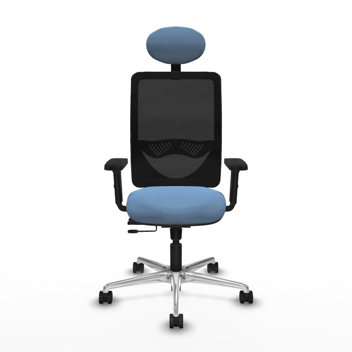 PIQUERAS Y CRESPO Silla de oficina Zulema con Mecanismo Sincro/Traslack, Azul cielo y Negro PIQUERAS Y CRESPO Silla de oficina Zulema con Mecanismo Sincro/Traslack, Azul cielo y Negro