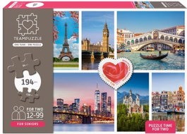 TEAMPUZZLE Ciudades Doble 64+130 Pzs