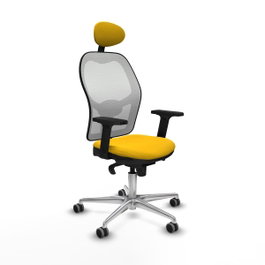 PIQUERAS Y CRESPO Silla de oficina Jorquera Amarillo y Blanco