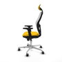 PIQUERAS Y CRESPO Silla de oficina Jorquera Amarillo y Blanco