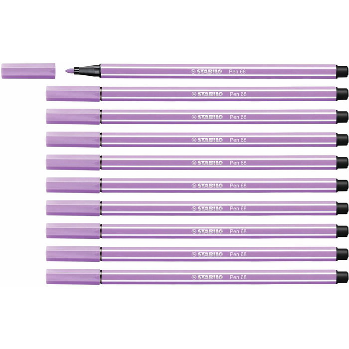 Stabilo Pen 68 Rotulador Lila Claro (Set de 10) Stabilo Pen 68 Rotulador Lila Claro (Set de 10)
