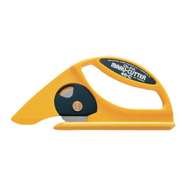 Olfa Cutter L-45 cortador profesional con cuchilla circular de 45 mm para linóleo, moqueta, alfombras, césped artificial y planchas de goma