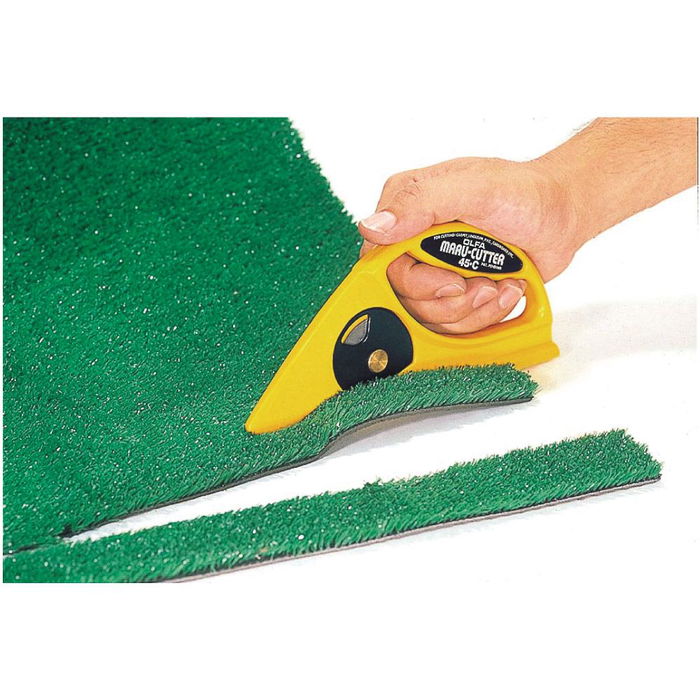 Olfa Cortador 45-c de Linóleo y Alfombras - Cuchilla Disco de 45 mm para Cortar Moquetas, Goma, Césped Artificial y Materiales Blandos