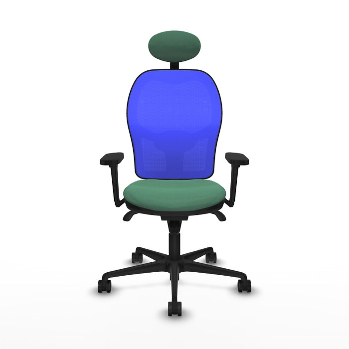 PIQUERAS Y CRESPO Silla de oficina Jorquera Verde Esmeralda y Azul