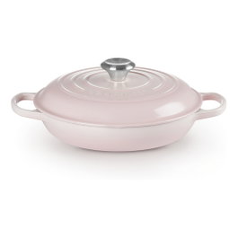 Le Creuset Signature Gourmet-Profitopf 21180267774430 Cazuela Ovalada 26 cm Hierro Fundido Rosa Shell Pink