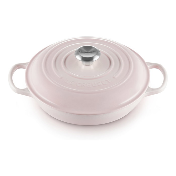 Le Creuset Signature Gourmet-Profitopf 21180267774430 Cazuela Ovalada 26 cm Hierro Fundido Rosa Shell Pink