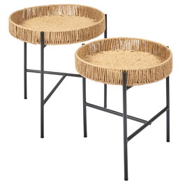 Home Deco Factory JGO. 2 Mesas Nido Pampa