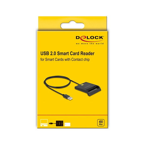 DeLOCK 91724 Lector de tarjetas inteligentes USB 2.0