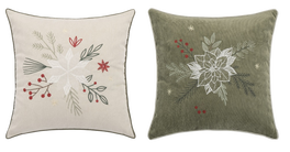 DKD Home Decor Surtido de 2 Fundas para Cojín en Pana 45x1x45 cm, Verde y Beige