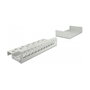 DeLOCK Panel de conexiones Keystone 12 puertos Gris