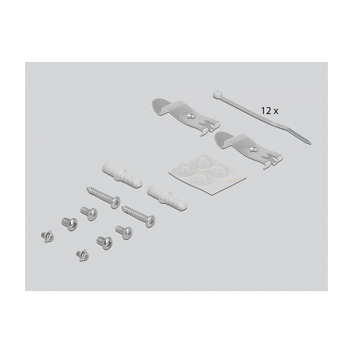 DeLOCK Panel de conexiones Keystone 12 puertos Gris DeLOCK Panel de conexiones Keystone 12 puertos Gris