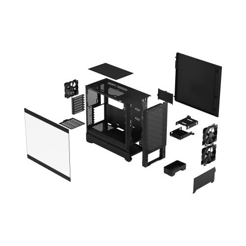 Fractal Design Caja Pop Air Black TG Clear Tint FD-C-POA1A-02 PC ATX Micro ATX Mini-ITX Negro con Ventana Cristal Templado