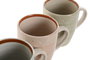 DKD Home Decor Set de 12 Tazas de Loza Surtidas 360 ml. Azules, Verdes y Rosas
