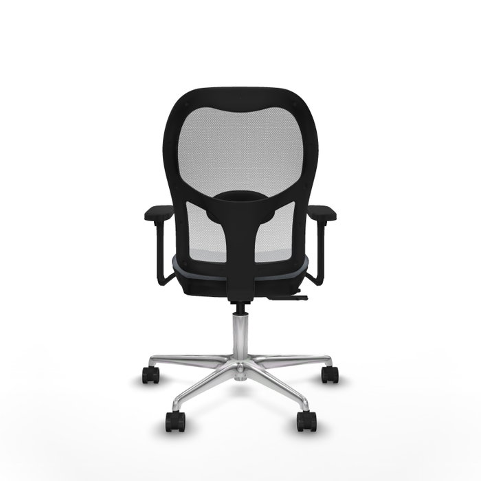 PIQUERAS Y CRESPO Silla de oficina Jorquera con mecanismo Sincro/Traslack Gris y Blanco
