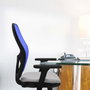 PIQUERAS Y CRESPO Silla de oficina Jorquera con mecanismo Sincro/Traslack Gris y Blanco