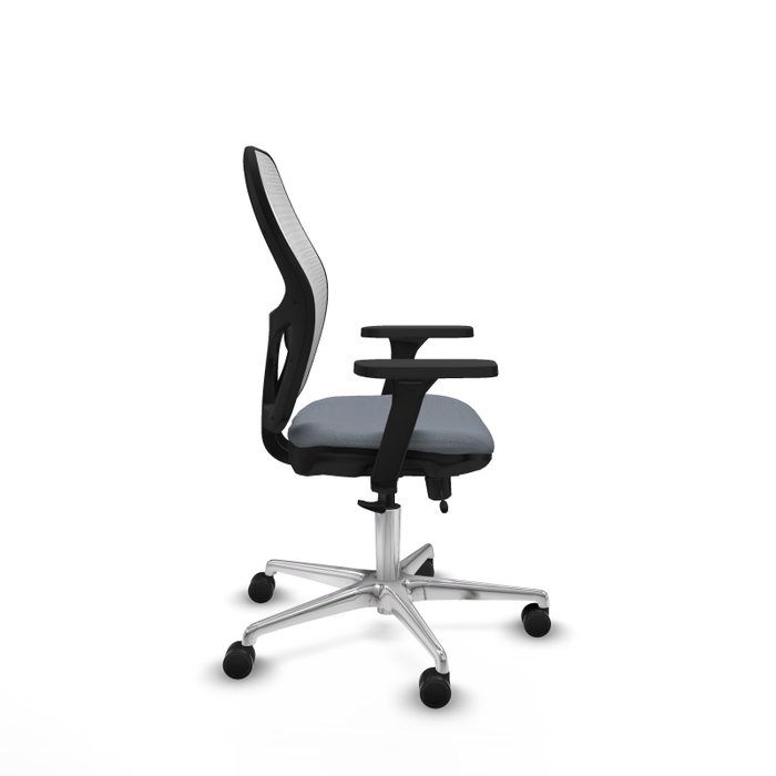 PIQUERAS Y CRESPO Silla de oficina Jorquera con mecanismo Sincro/Traslack Gris y Blanco