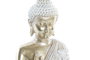DKD Home Decor Figura de Buda Dorado y Gris en Resina